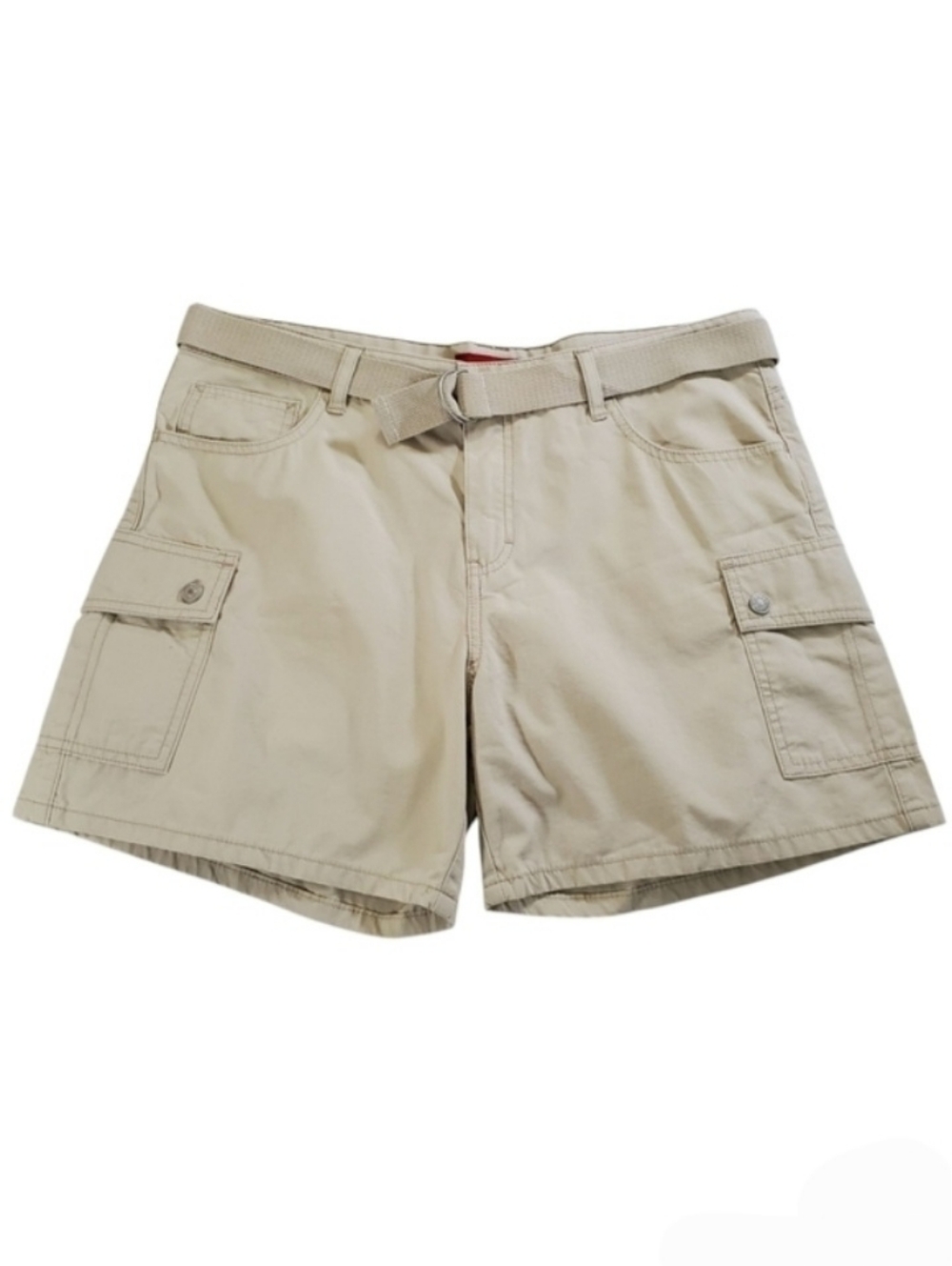 2331 * Unionbay Belted Cargo Shorts Tan Size 13 NWOT